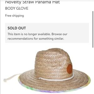 Bodyglove straw Panama hat